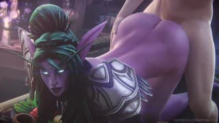 Tyrande Whisperwind 大屁股操屄 - 魔兽争霸 （Fpsblyck）