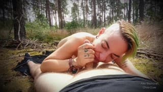 BJ im Wald mit Chris Core