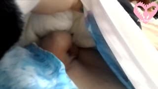 Transgirl Shows you how Used her Diaper is