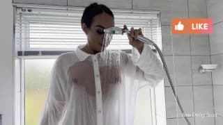 4k 透明 干湿两用 试穿 | Ana Daisy 的透视服装