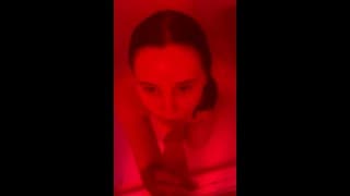 THROATFUCK HOT TEEN IN THE SHOWER