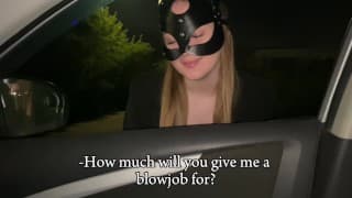 I pick up a prostitute on the street and get a hot slobbery blowjob