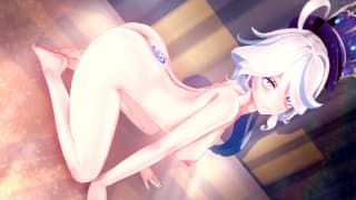 FUN IN THE BED WITH FURINA ❤️ GENSHIN IMPACT HENTAI