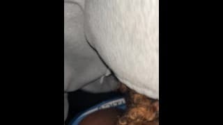 Mixed Girl Sit Down & Suck My Dick On The Roof and Moan On it !!!!!!