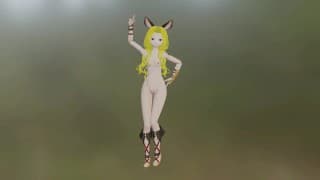 Scathacha GBF Hentai Nude Pokedance Song NSFW MMD 3D Blonde Hair Color Edit Smixix