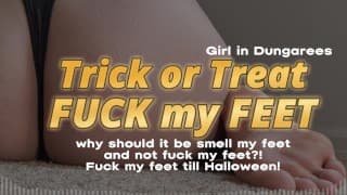 Erotic Audio porn for men  | Trick or Treat FUCK my feet | I want you to fuck my feet for Halloween