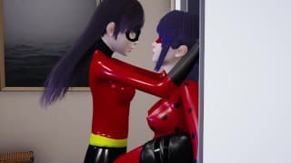 futa Marinette 瓢虫与超人总动员 Violet