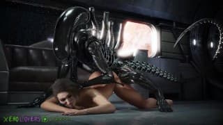 Xenomorph Fucks Jill Valenine Raw Doggy Style！完整版！（外星人 x 生化危机）