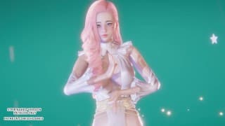 [MMD] （G）I-DLE） - HWAA SERAPHINE 性感的 Kpop 舞蹈英雄联盟动漫未经审查 4K 60FPS