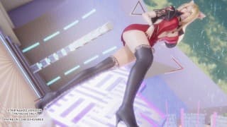 [MMD] SUNMI - TAIL AHRI 性感 Kpop 舞蹈 英雄联盟动漫未经审查 4K 60FPS