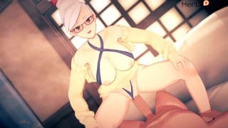 Granny Seiko is Riding You Dandadan Hentai Uncensored