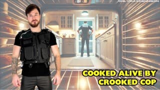 Cooked alive by crocked cop