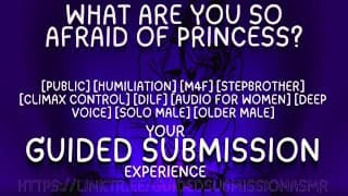 Stepbro asks, what are you so afraid of princess? [DILF] [ASMR] [M4F] [x female listener]