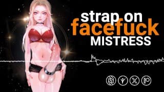 F4M系列 |色情音频 |秘密诱惑 |铁杆 Mistress Strapon Facefuck