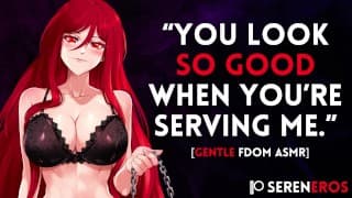 You look so good when you're serving me, kitten. [Gentle fdom ASMR] [Cat boy sub]