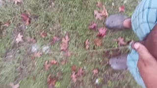 Pissing while it's raining