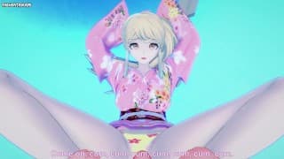 Hiyoko from Danganronpa Gives You A Footjob Hentai POV