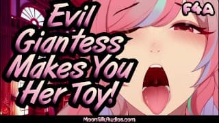 F4A - Evil Giantess Makes You Her Toy!