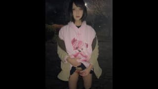 Japanese crossdresser pissing