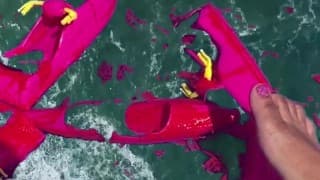 giantess ruins jet ski race