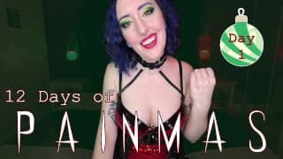 DAY 1 - 12 DAYS OF PAINMAS - Preview - Christmas CBT & Pain Play Slave Tasks by Miss Faith Rae