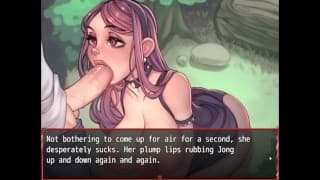 Harem In Another World [ Harem Hentai Game ] Ep.5 Damsel love to suck his cock !