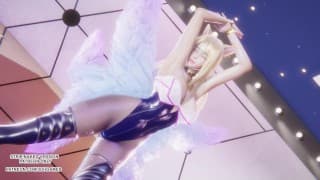 [MMD] Apink - Dumhdurum Ahri Sexy Kpop Dance League of Legends Hentai Uncensored 4K 60FPS