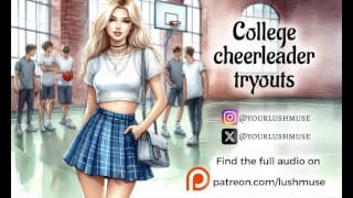 College Cheerleader Tryouts [Erotic audios]