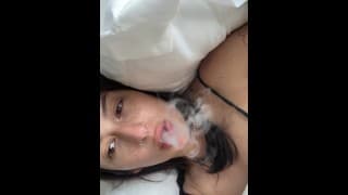 Blowing smoke