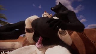 Furry gets Deepthroated│Eve x Victre│019│Wildlife│3D