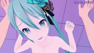 Hatsune Miku and I have intense sex in a love hotel. - Project SEKAI VOCALOID POV Hentai