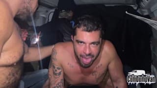 CumDumpVan Daddy Fucked GangBang BBC Anon Random loads hardcore gay sex