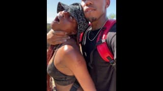 Ricky and Destiny stop their Hike for a Fuck Break