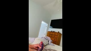 Using my stroker to shoot loads of cum 7” cut cock