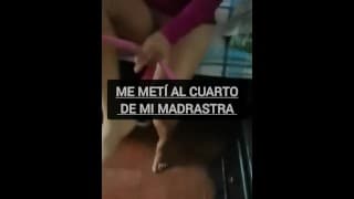 encuentro a mi suegra cambiandose y termino cogiendola de perrito