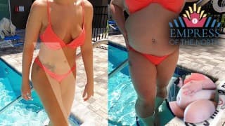 缩小泳衣 - BBW Casey 快速增重