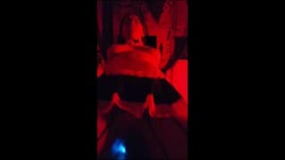 骑着我的男友穿着女仆装，而他戴着振动的鸡巴戒指 |大声啪啪啪