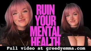 毁了你的心理健康 - 不道德的 Findom Homewreck Homewrecker Goddess 崇拜失败者羞辱