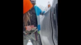 We love to fuck outside our truck