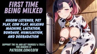 [F4F系列]第一次挤奶 - PET HUCOW LISTENER X FARMER OWNER 旁白 [哺乳期] [Fdom]