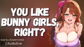 [F4M系列]你害羞的女朋友发现你喜欢Bunny Girls并给你惊喜[GFE] [Subby Girl]