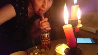 梦寐以求的女友独自在家跳舞