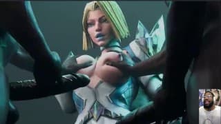 Thicc Ass Ada 骑着 X 先生的鸡巴，KDA Evelynn 背影，巨乳 Emma 和 BBC 的