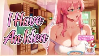 [F4M] |你喝了你Hot室友所有的牛奶，所以她为了她的麦片🍆🥣{的ASMR}挤奶你