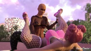 Thot 逃学去中央公园操 Ebony futa 女朋友