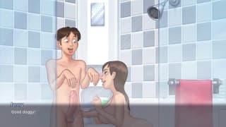 Jenny邀请我洗澡Into第一次吮吸我的鸡巴（18+） - Summertime Saga New